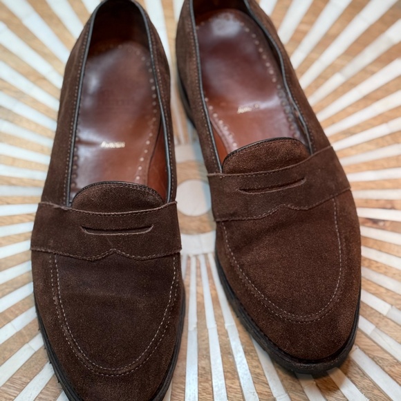 Allen Edmonds Juneau Brogue Suede Penny Loafer 10.5 main image 5
